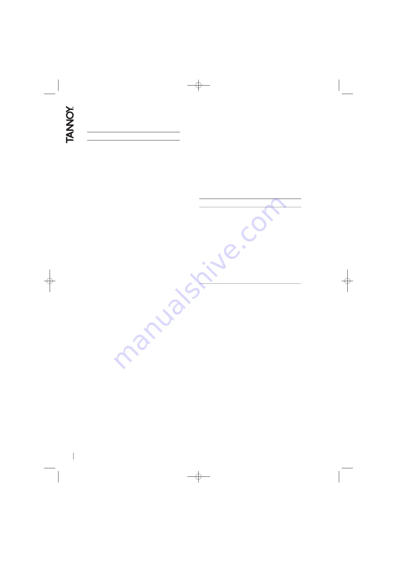 Tannoy VQ 100 User Manual Download Page 26