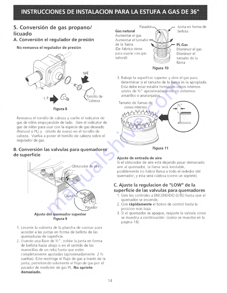 Tappan TGF657BFB9 Installation Instructions Manual Download Page 14