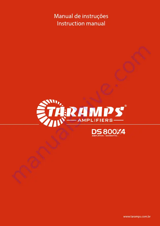 Taramps DS 800X4 Скачать руководство пользователя страница 1