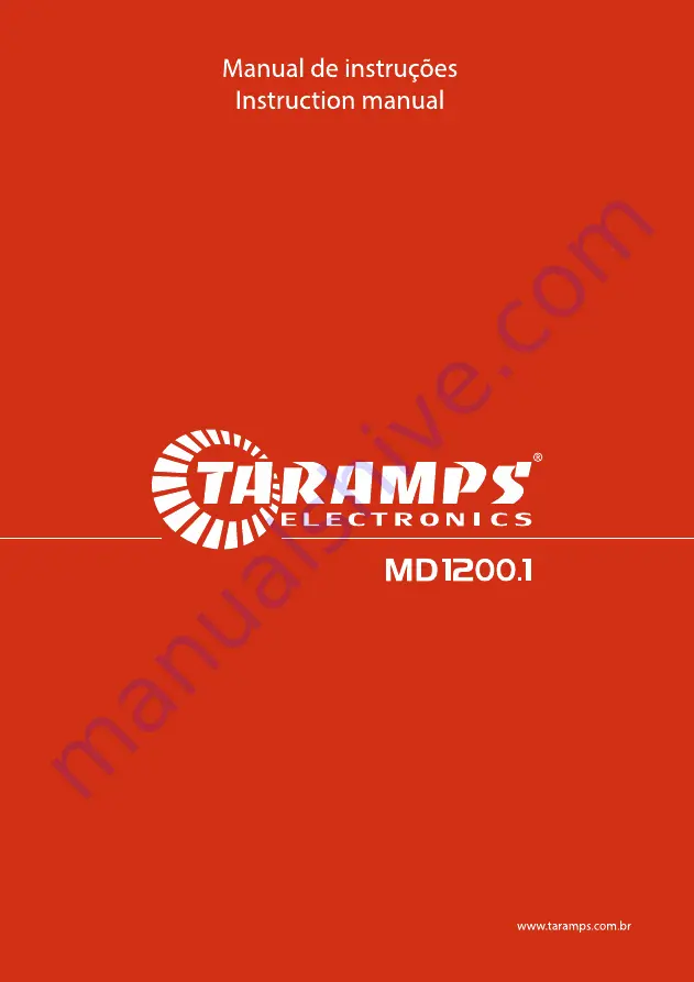 Taramps Electronics MD1200.1 Instruction Manual Download Page 1