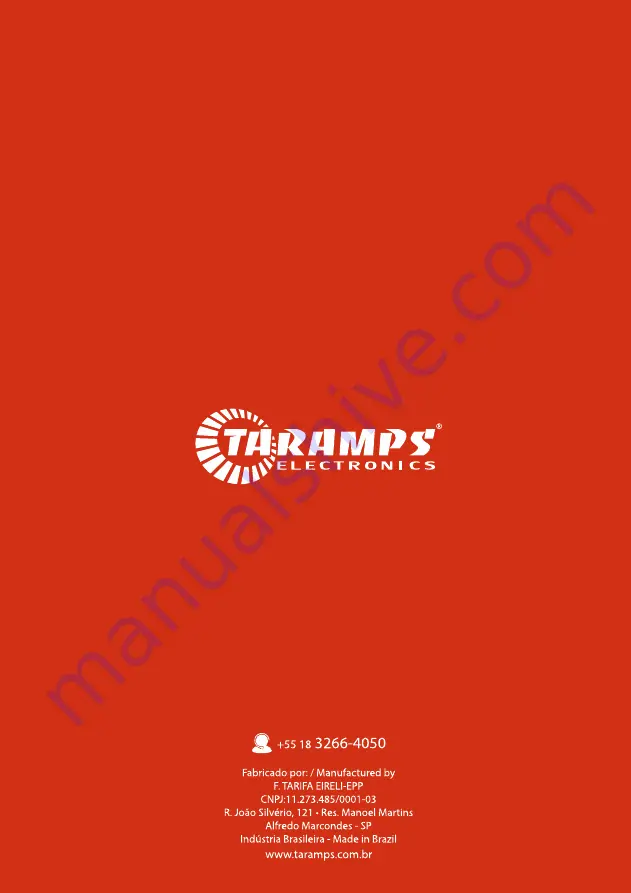 Taramps Electronics MD1200.1 Instruction Manual Download Page 12