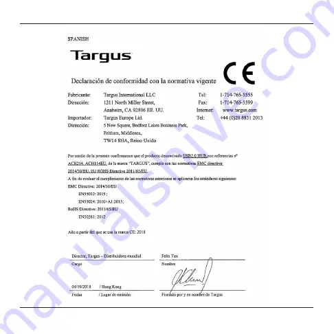 Targus ACH114 User Manual Download Page 27