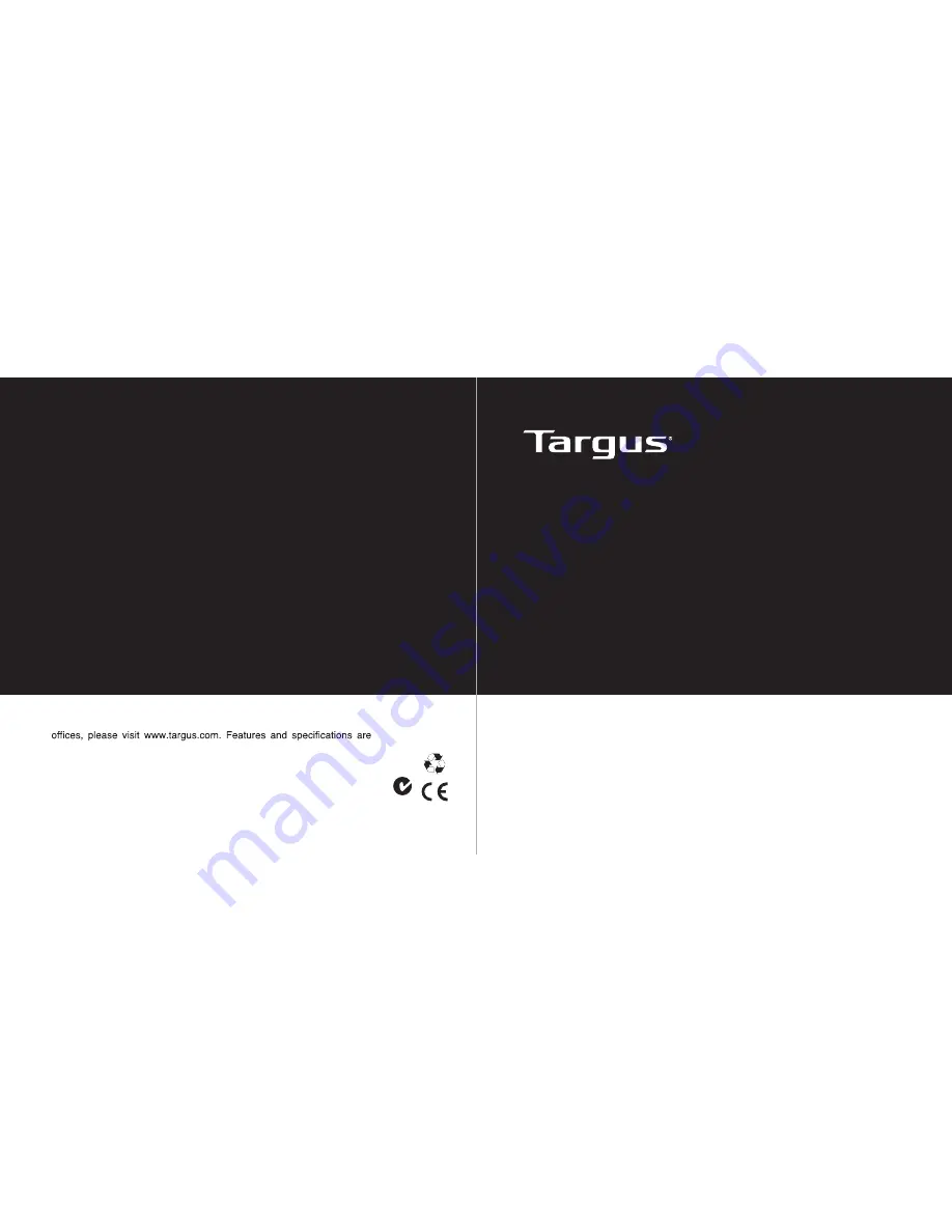 Targus AWE54US User Manual Download Page 1