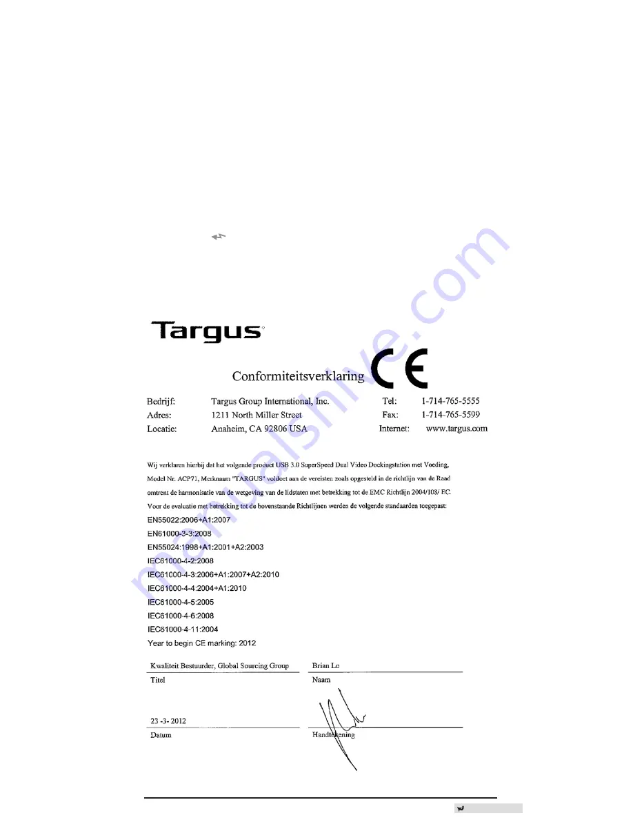 Targus SUPERSPEED Quick Start Manual Download Page 18