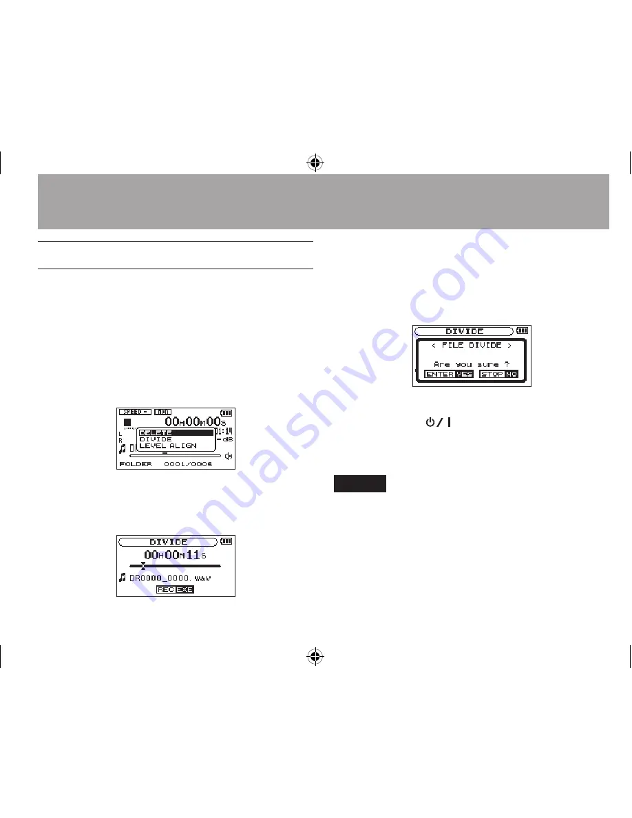 Tascam DR-05 Owner'S Manual Download Page 85