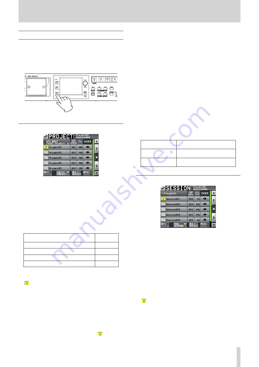 Tascam HS-4000 Owner'S Manual Download Page 37