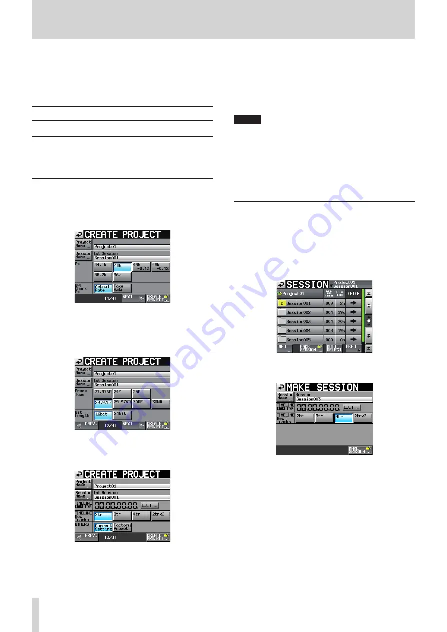 Tascam HS-4000 Owner'S Manual Download Page 50