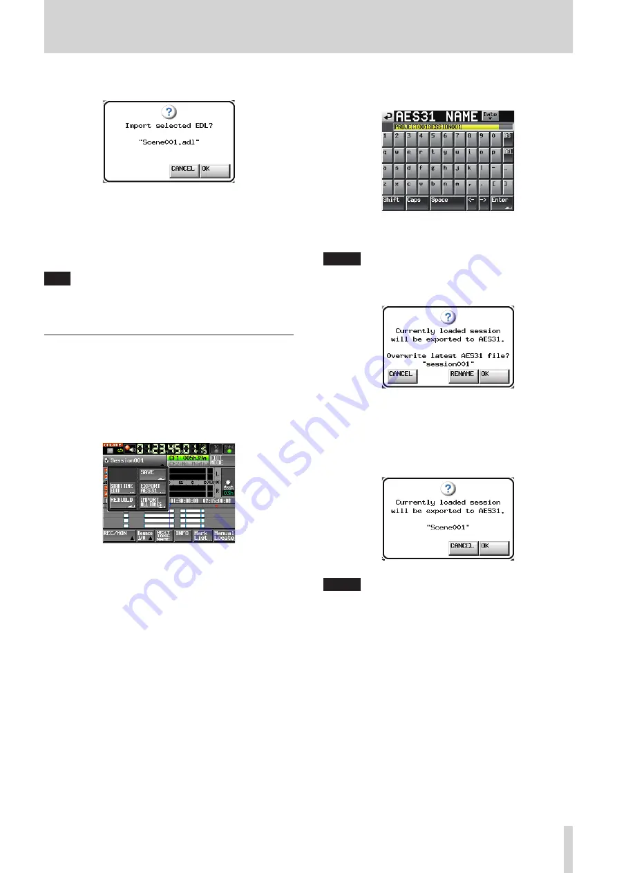 Tascam HS-4000 Owner'S Manual Download Page 55