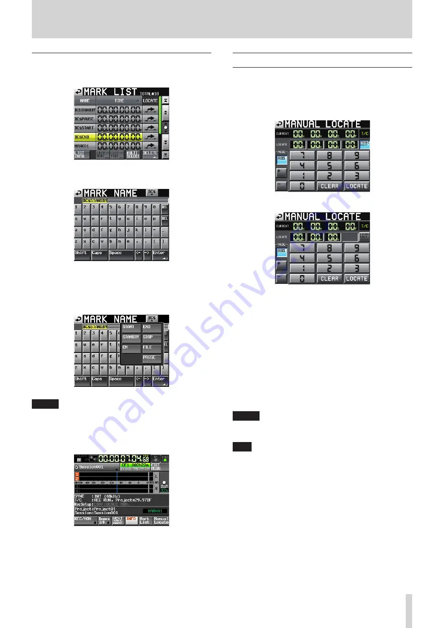 Tascam HS-4000 Owner'S Manual Download Page 121