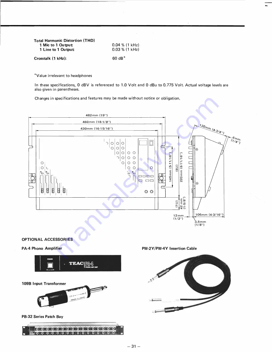 Tascam MM-1 Owner'S Manual Download Page 30