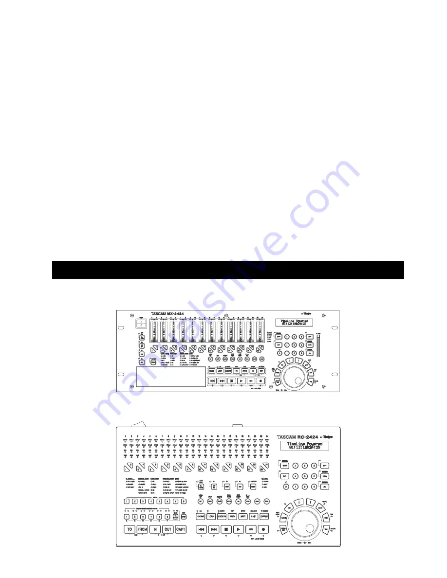 Tascam MX-2424 Скачать руководство пользователя страница 1