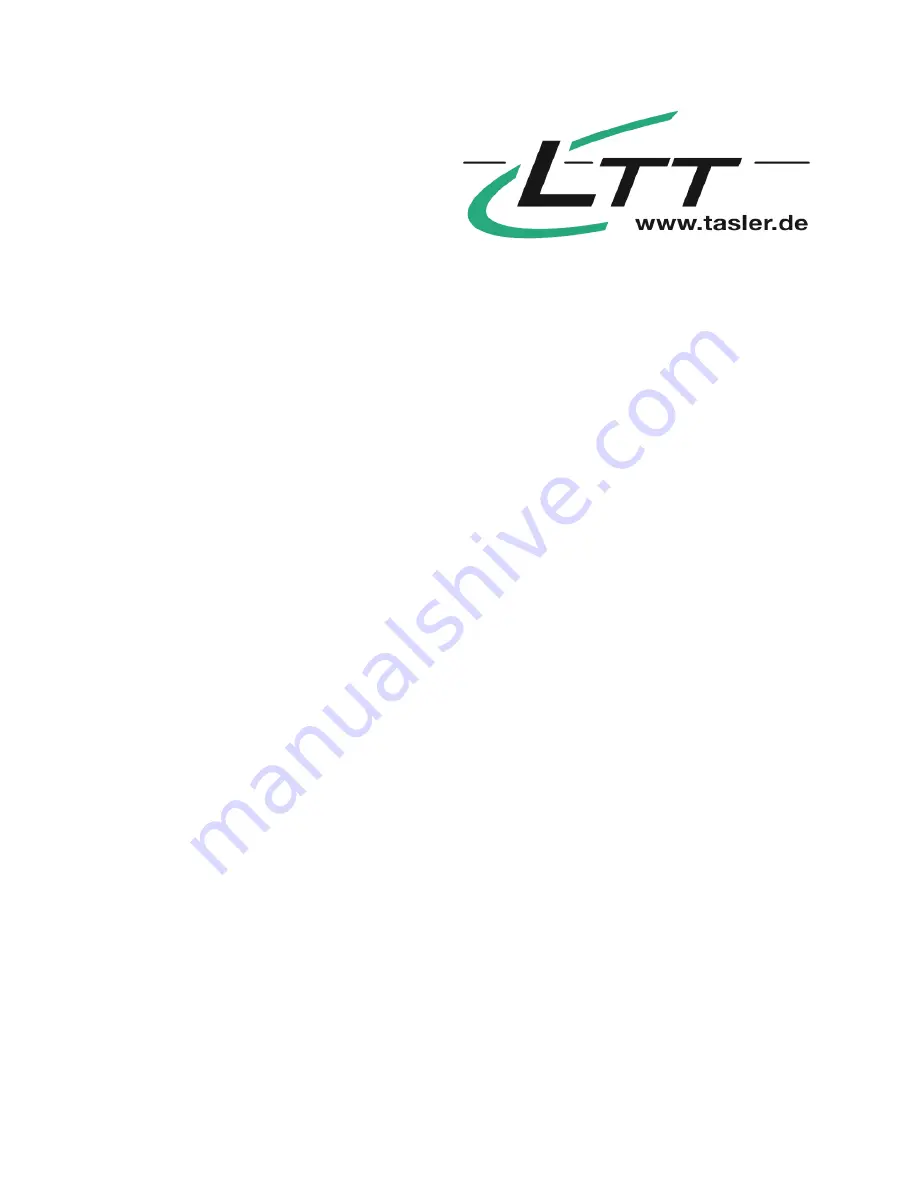 TASLER LTT500 Manual Download Page 1