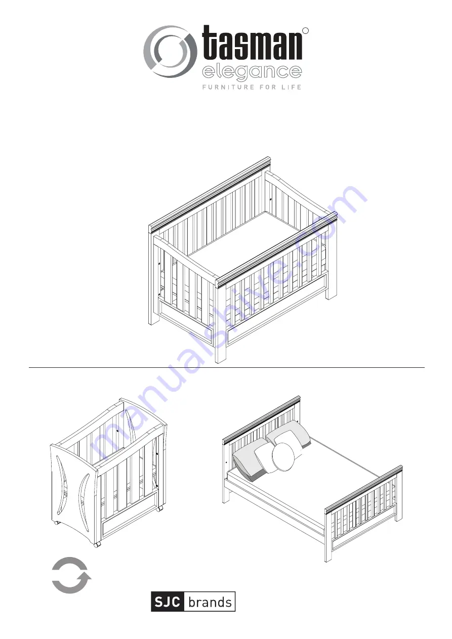 Tasman Addison Double Cot Скачать руководство пользователя страница 1