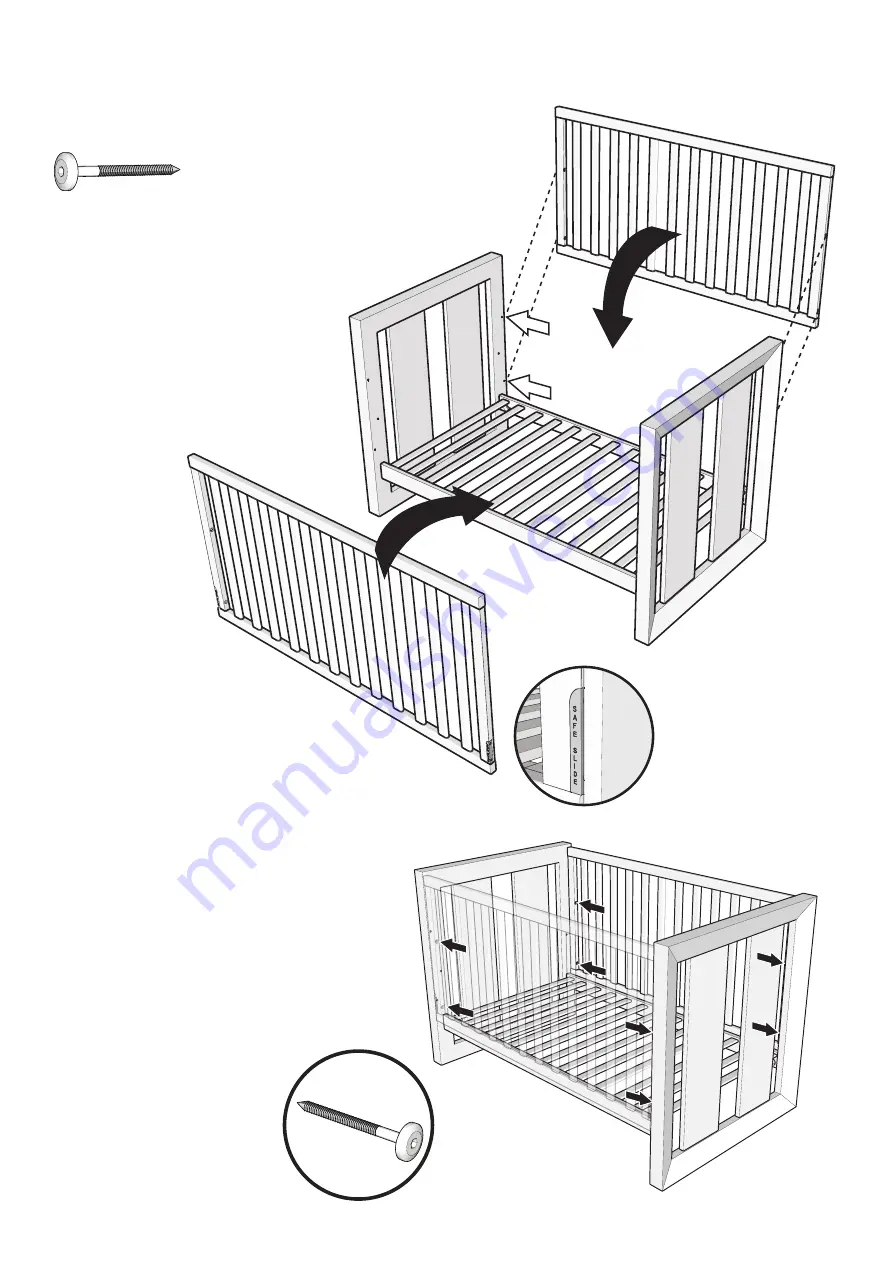 TasmanEco Aspley Cot Assembly And Care Instructions Download Page 6