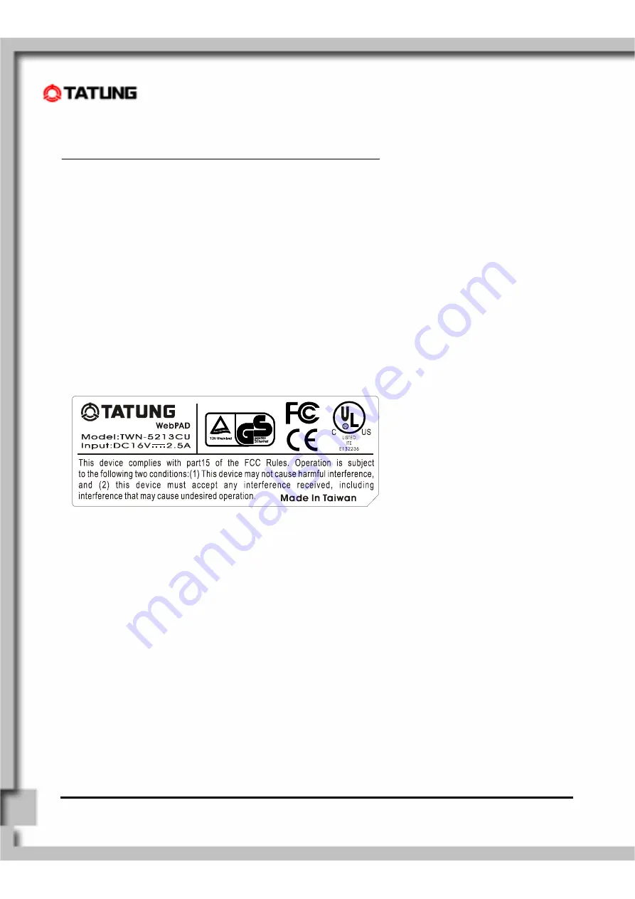 Tatung WEBPAD TWN-213CU User Manual Download Page 57