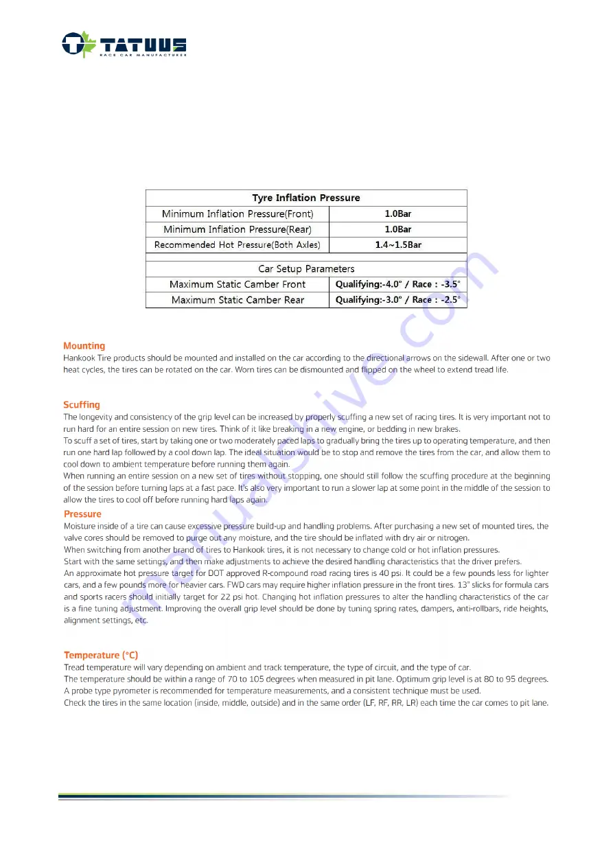 Tatuus T318 Technical Manual Download Page 138