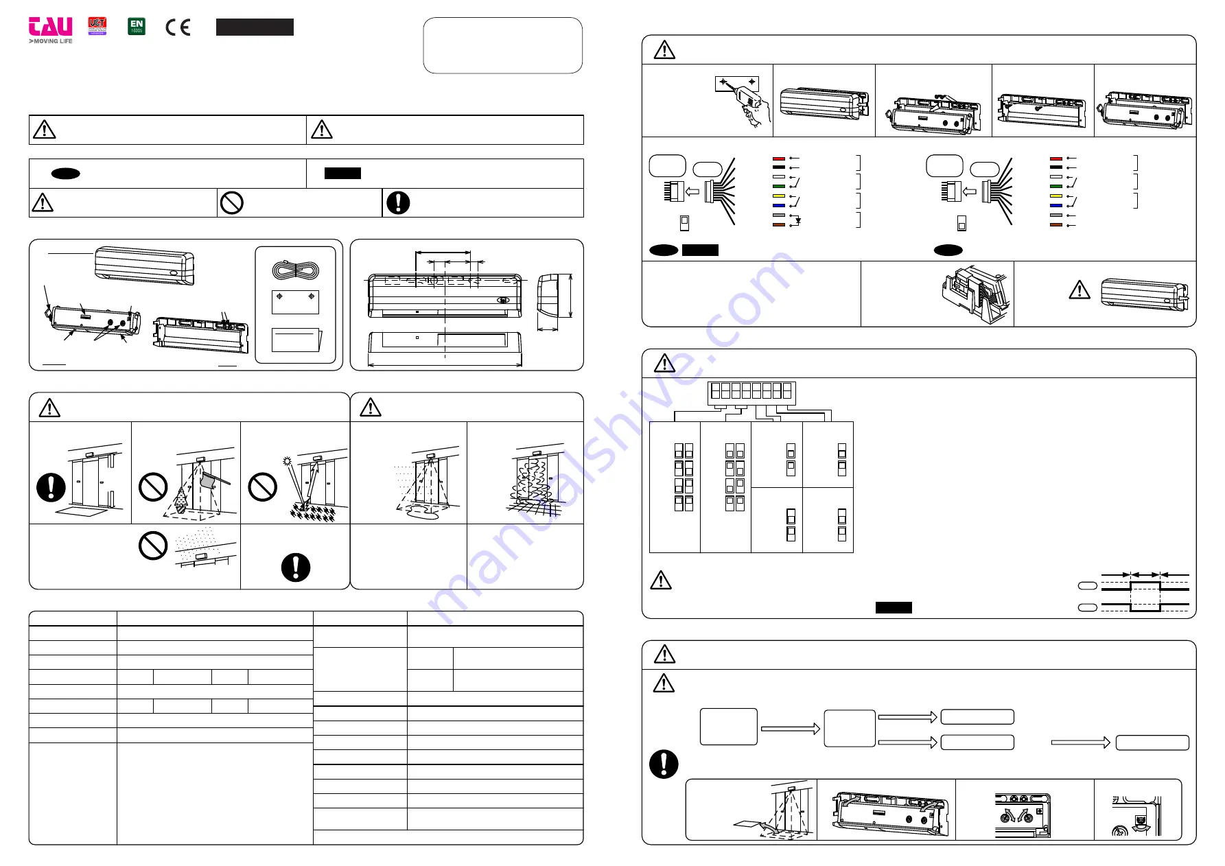 tau DOORRAD/STA User Manual Download Page 1