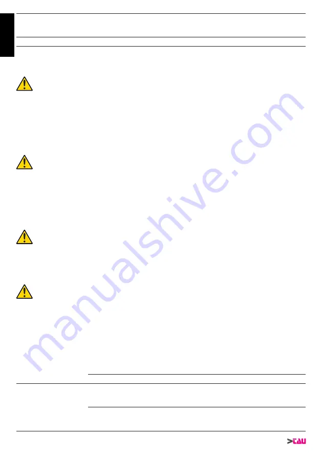 tau K125M Installation Manual Download Page 8