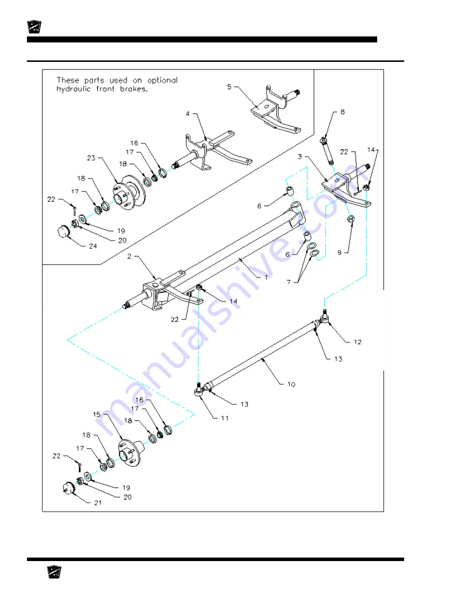 Taylor-Dunn B 2-10 Operation, T Roubleshooting And Replacement Parts Manual Download Page 172