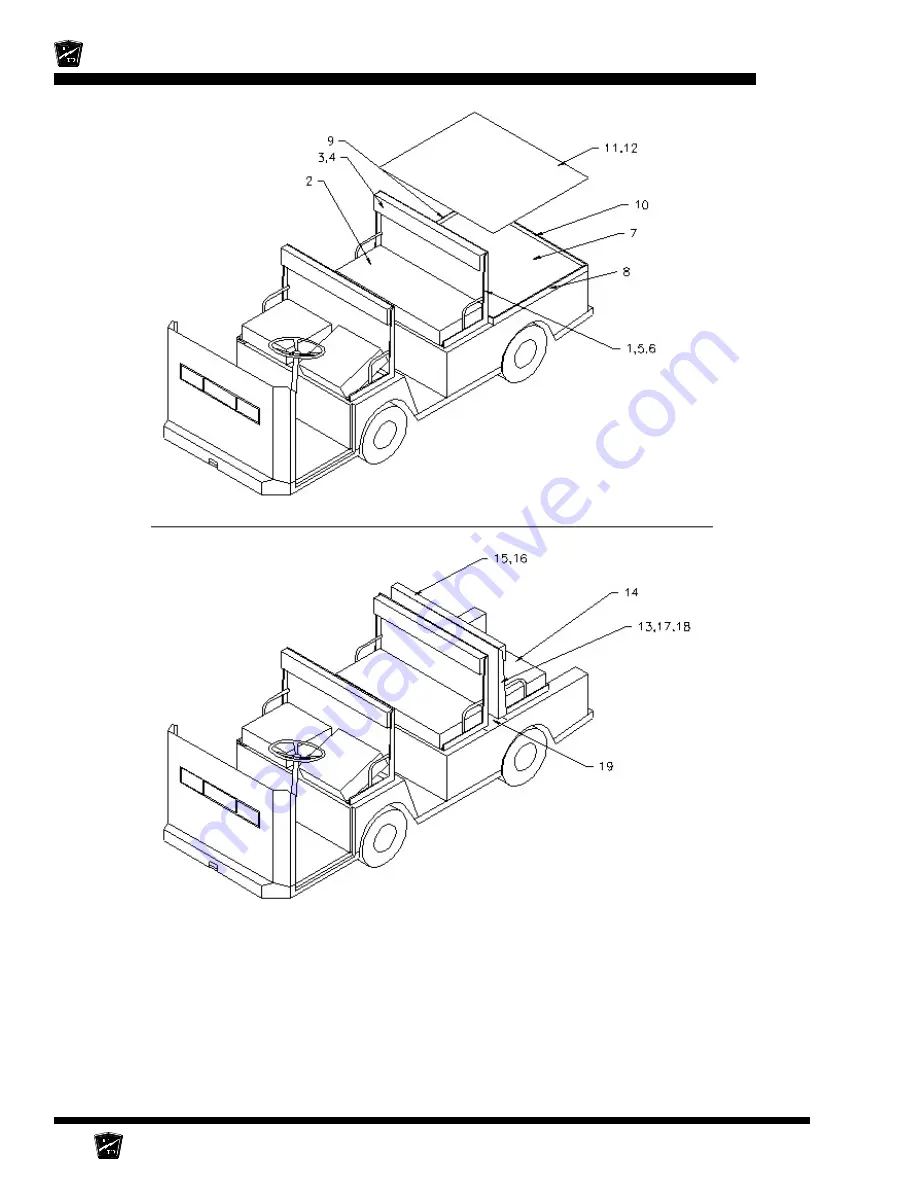 Taylor-Dunn B 2-10 Operation, T Roubleshooting And Replacement Parts Manual Download Page 230