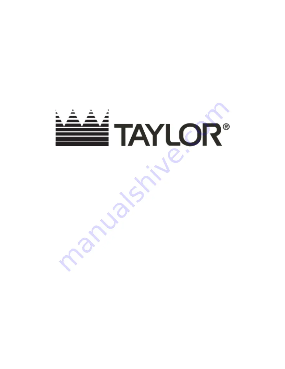 Taylor 810 Series Original Service Instructions Download Page 1