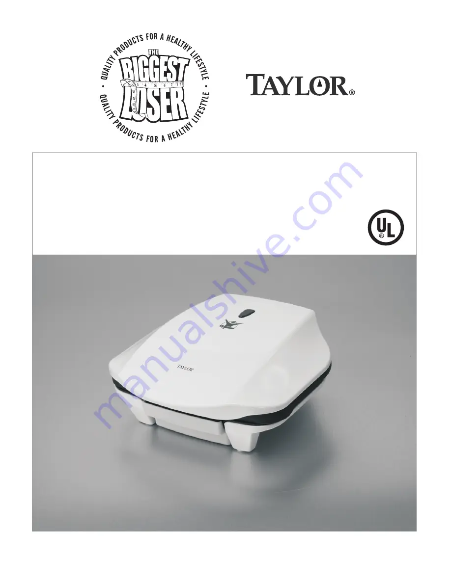 Taylor The Biggest Loser AG-1360-BL Instruction Manual Download Page 1