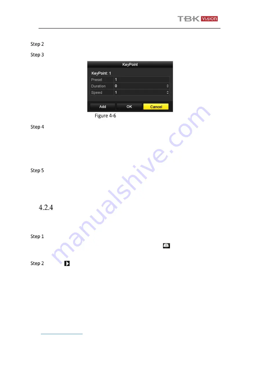 TBK vision TBK-NVR2100 Series User Manual Download Page 47