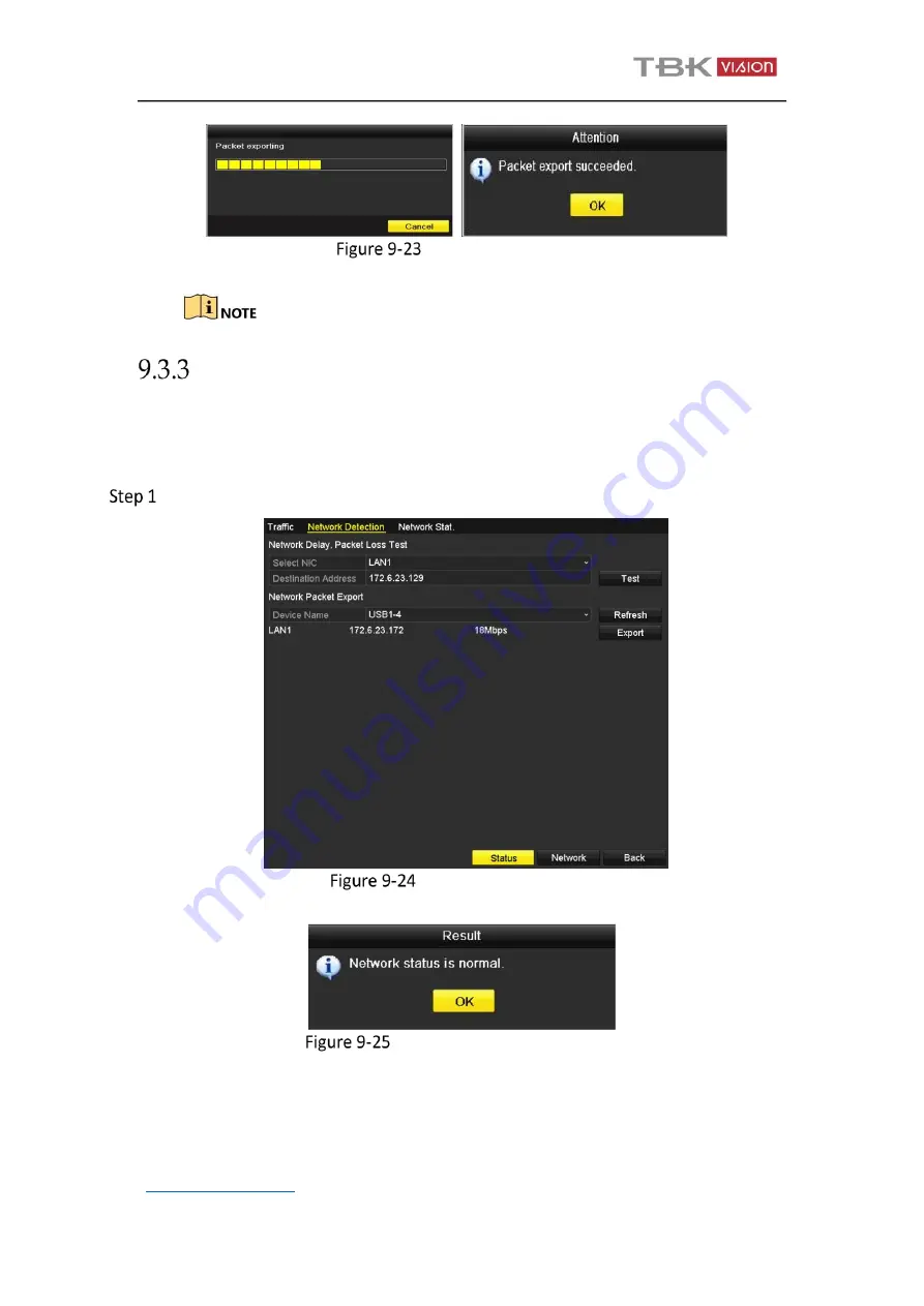 TBK vision TBK-NVR2100 Series User Manual Download Page 125