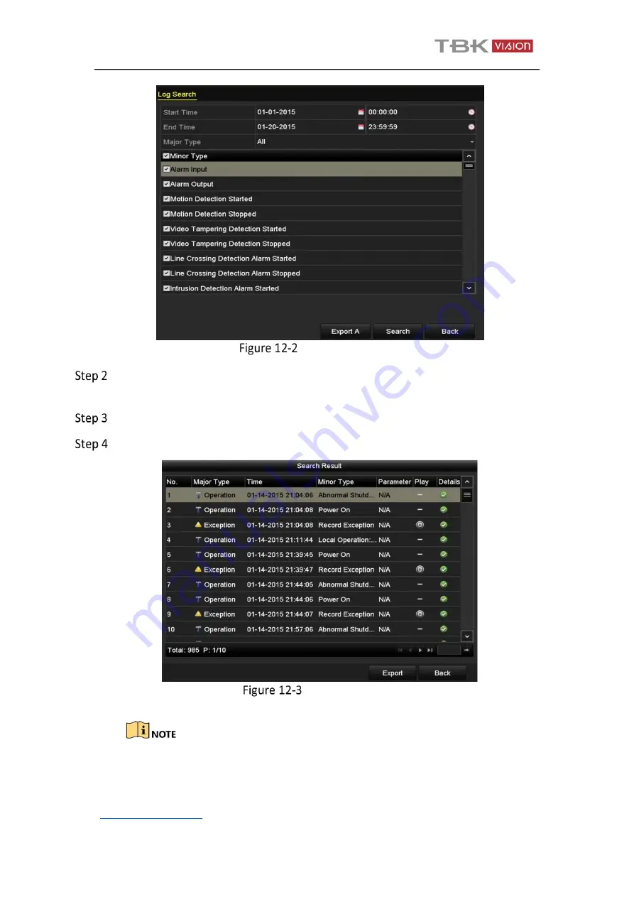 TBK vision TBK-NVR2100 Series Скачать руководство пользователя страница 137