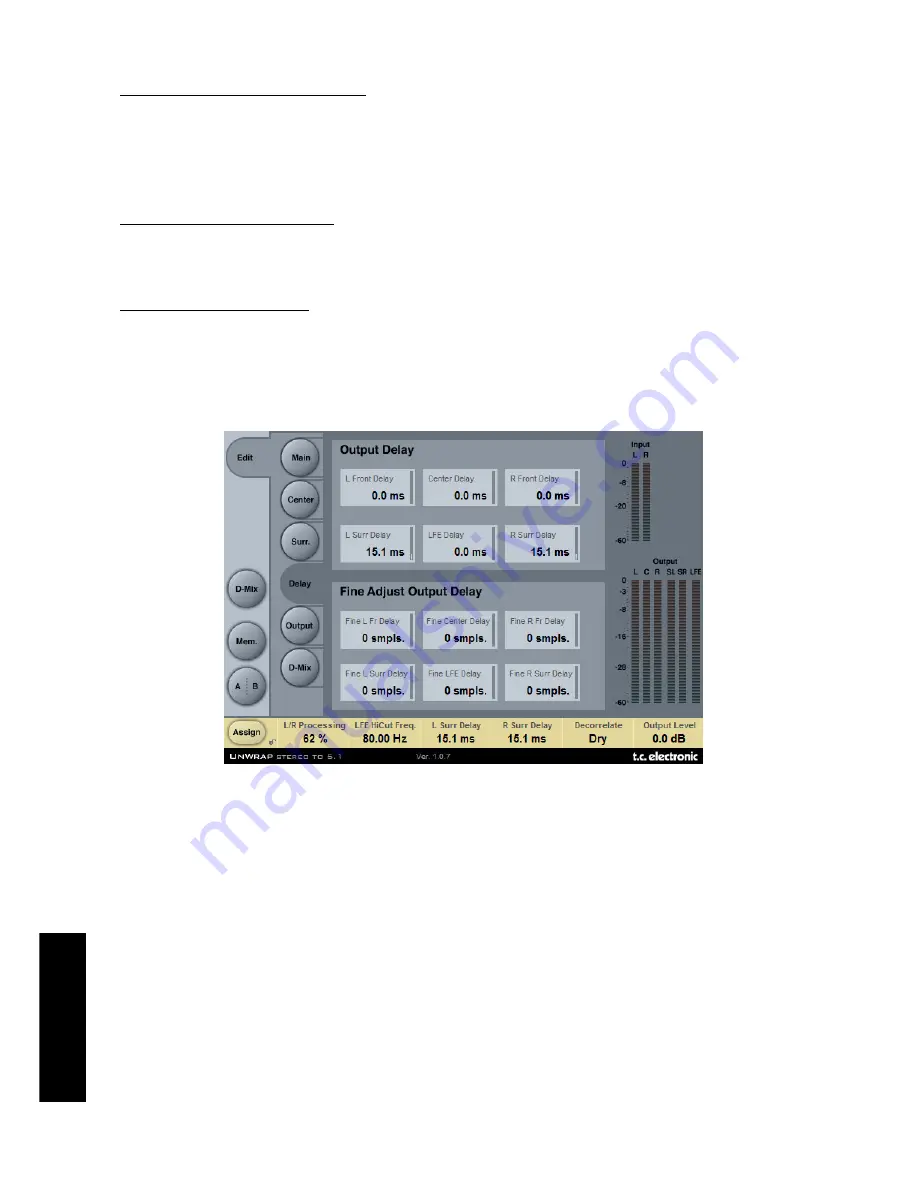 TC Electronic UnWrap Home Stereo System Product Manual Download Page 14