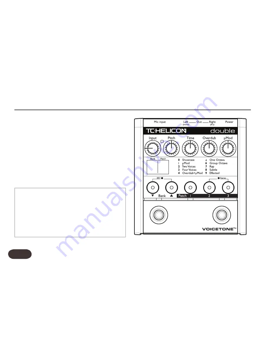 TC-Helicon Voicetone Double User Manual Download Page 9