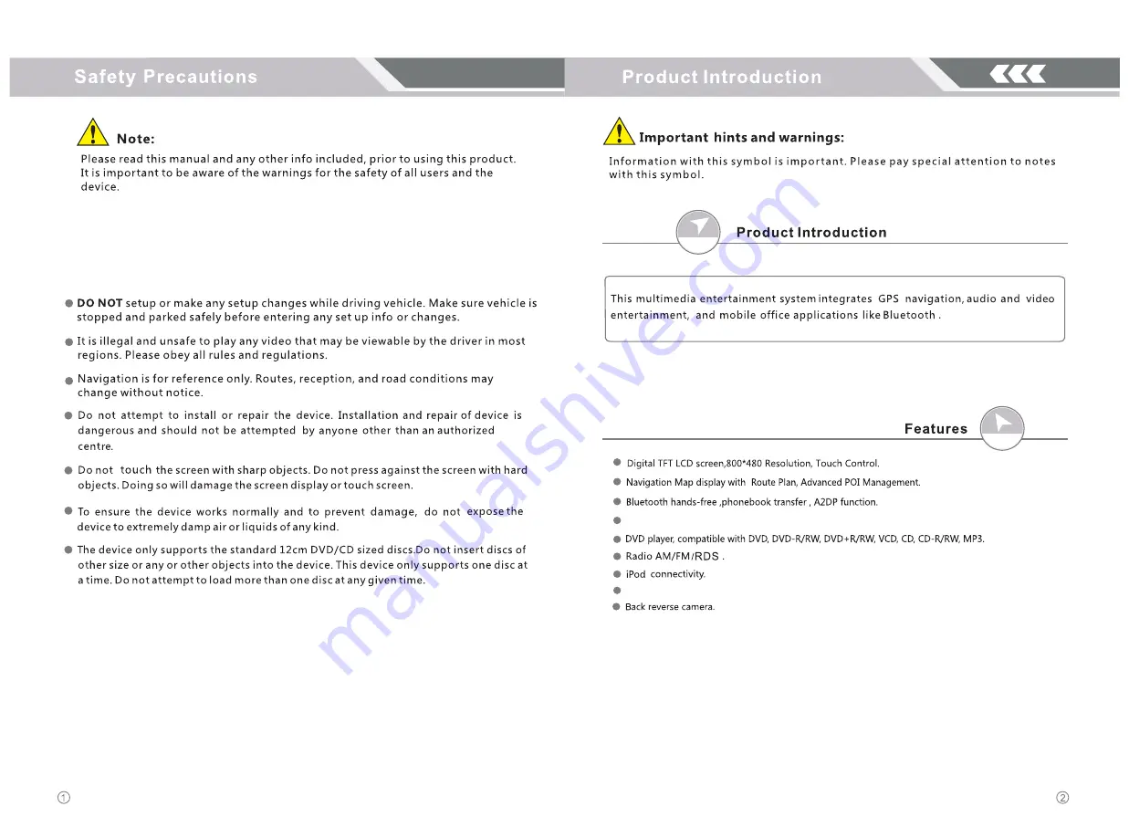 TCAT QZ-D8110NT User Manual Download Page 3