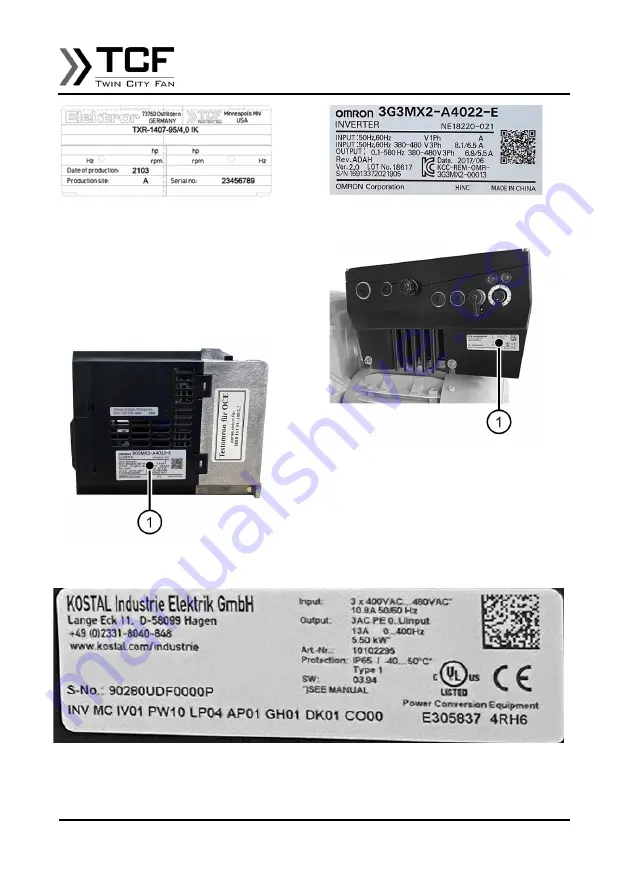 TCF TXP 1016-140 Operating And Assembly Instructions Manual Download Page 8