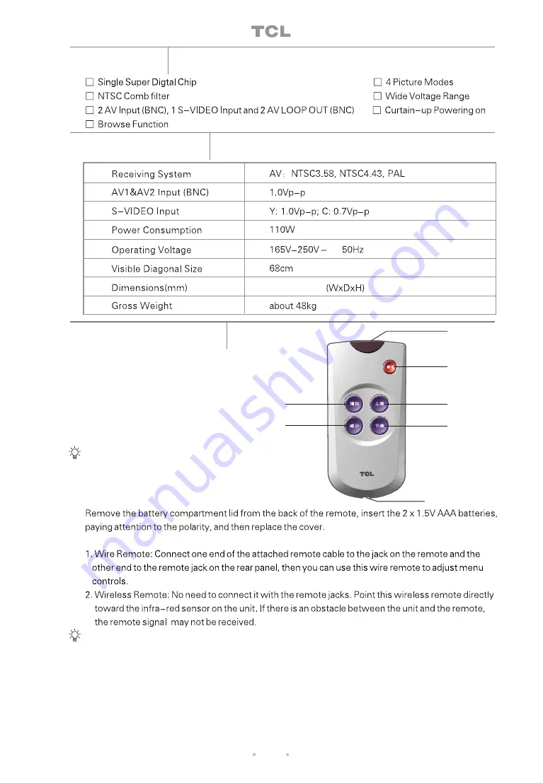 TCL MC29 Operation Manual Download Page 10