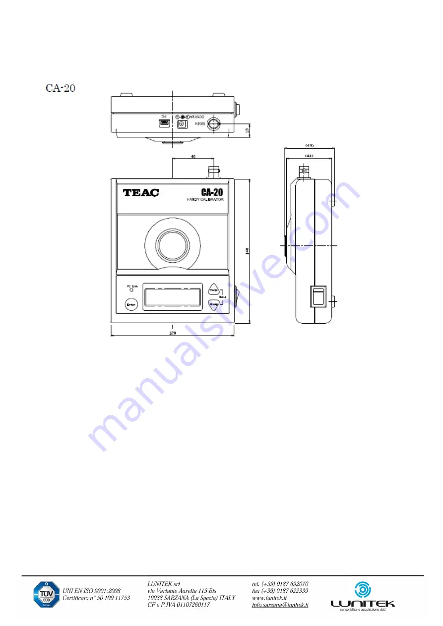 Teac CA-20 Instruction Manual Download Page 16