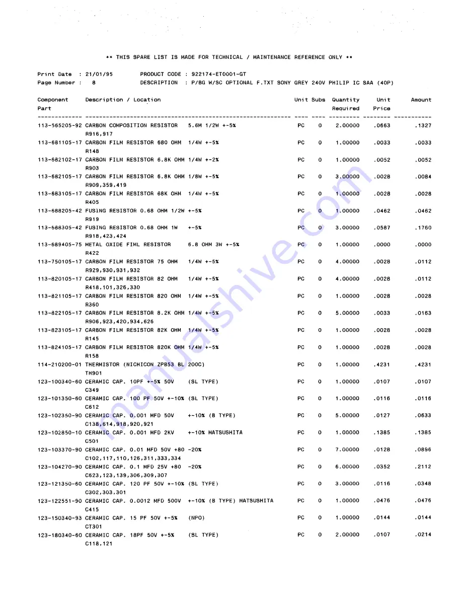 Teac CT-M510 Service Manual Download Page 23