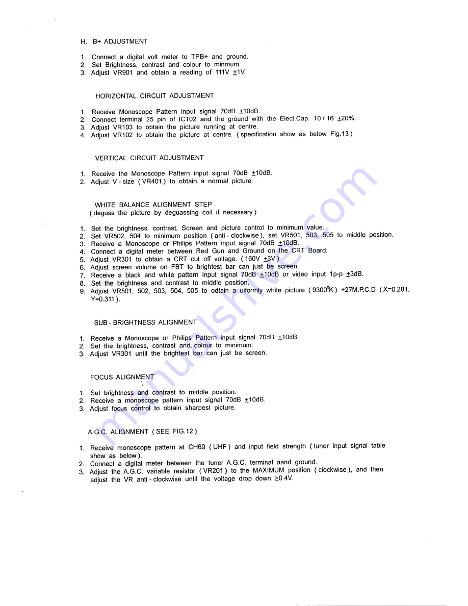 Teac CT-M5128TXT Service Manual Download Page 13