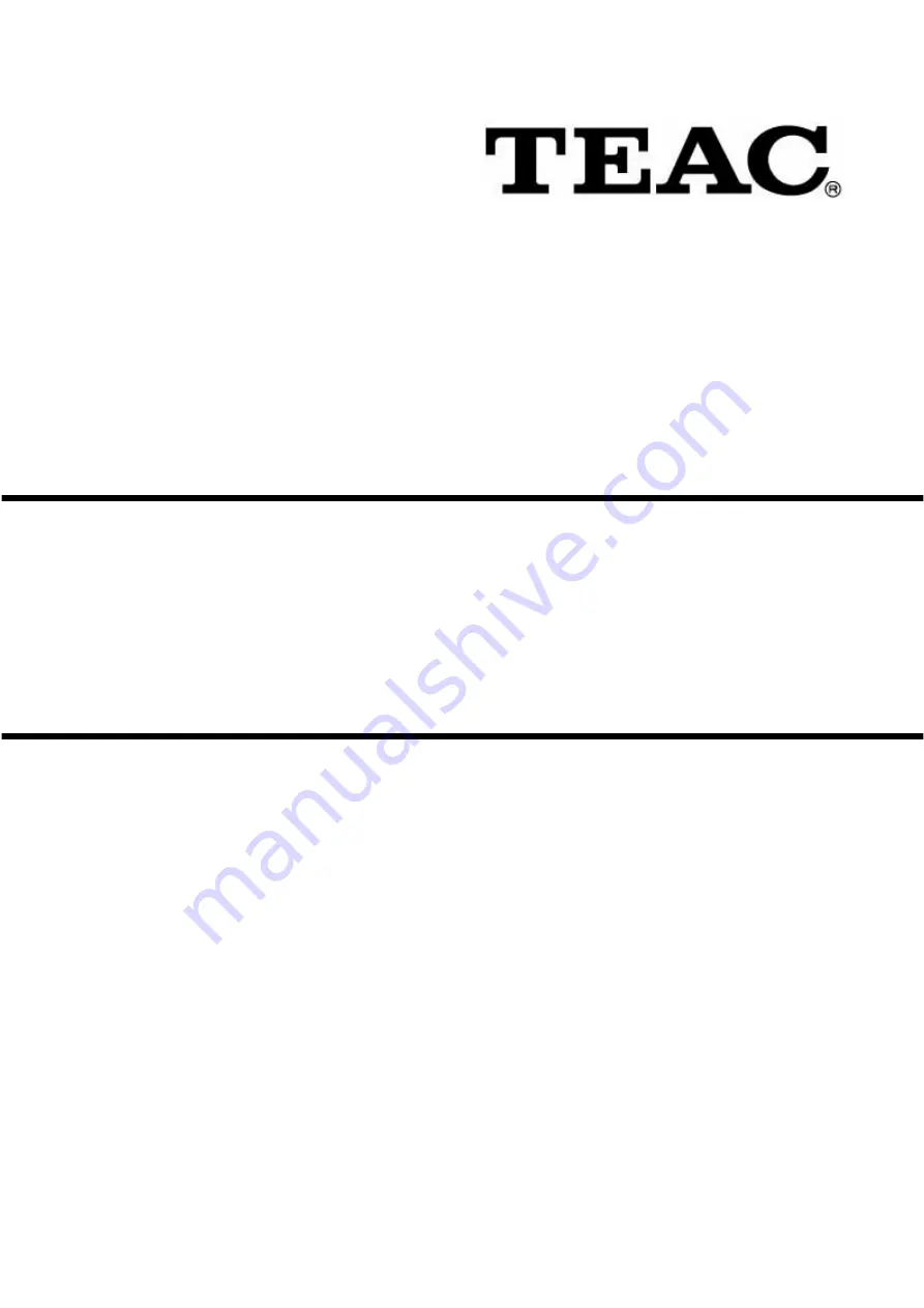 Teac CT-M5140 Service Manual Download Page 1