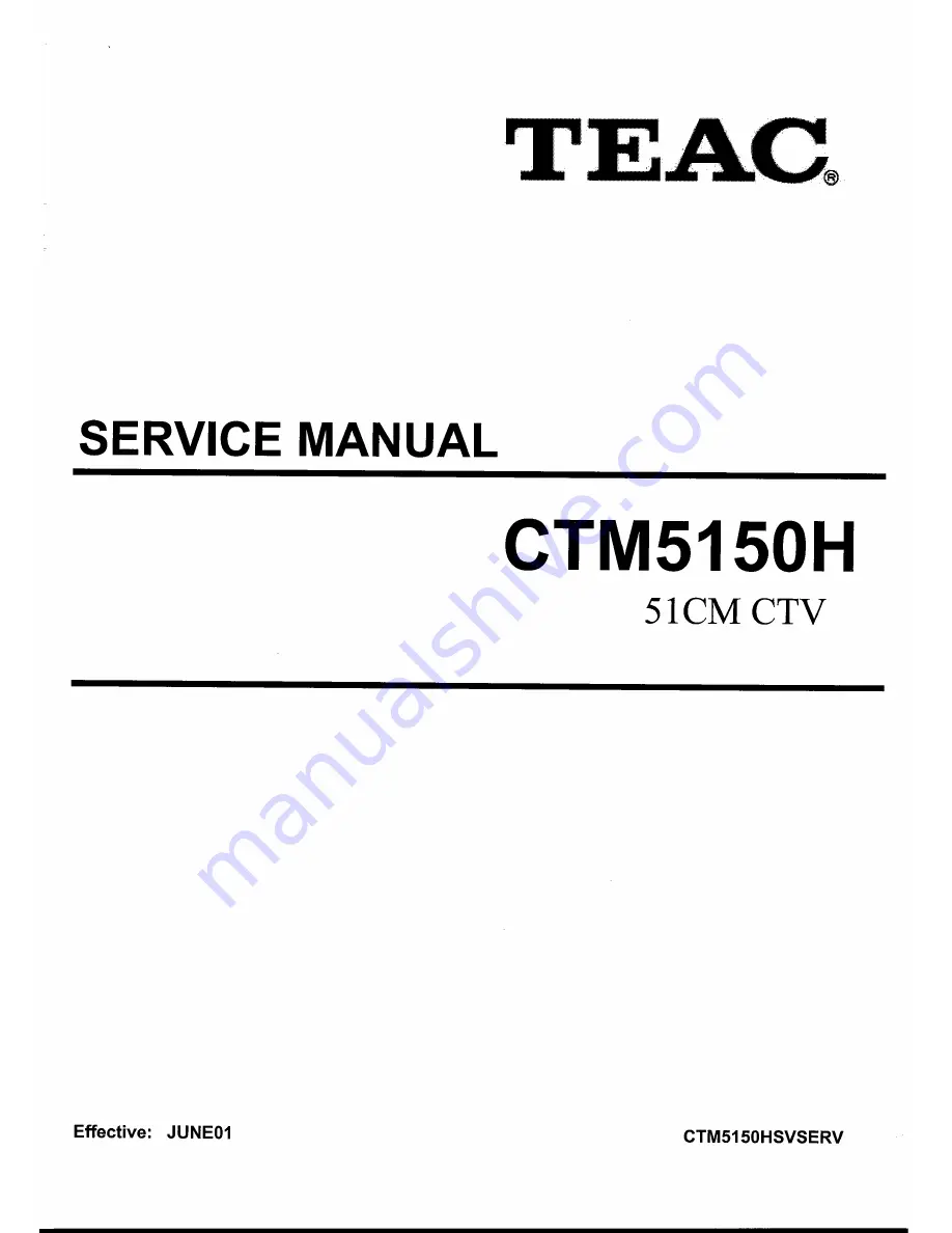 Teac CT-M5150H Скачать руководство пользователя страница 1