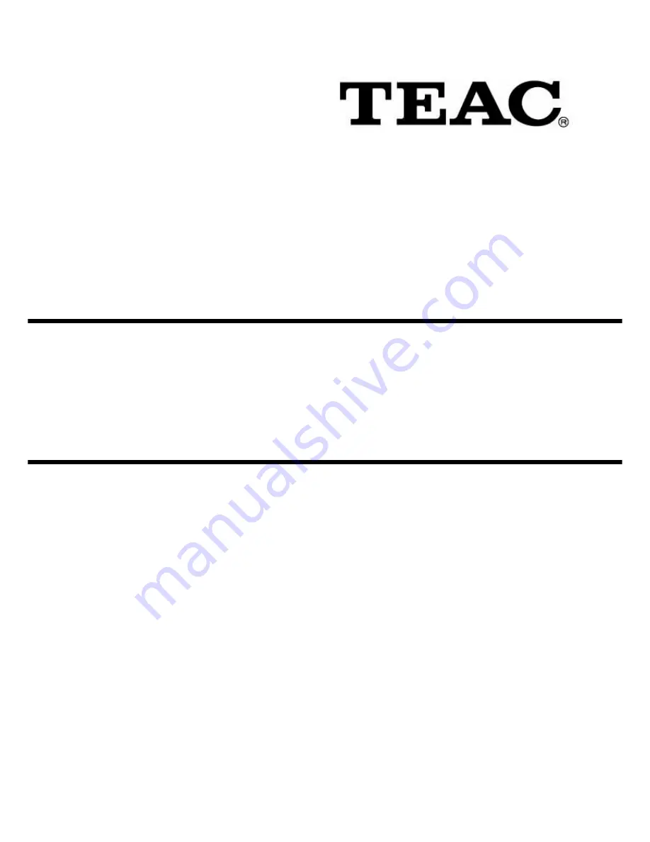 Teac CT-W3270 Service Manual Download Page 1