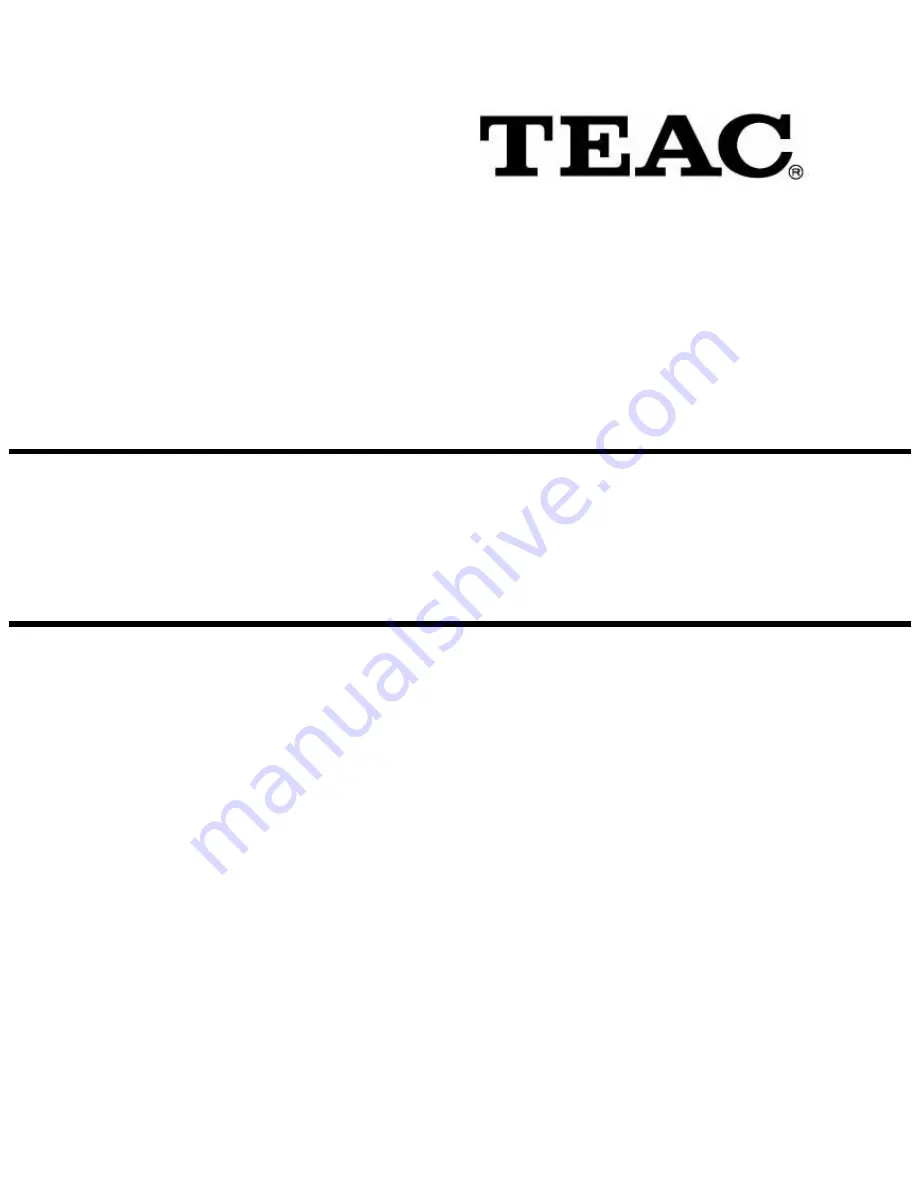 Teac EU3242ST Service Manual Download Page 1