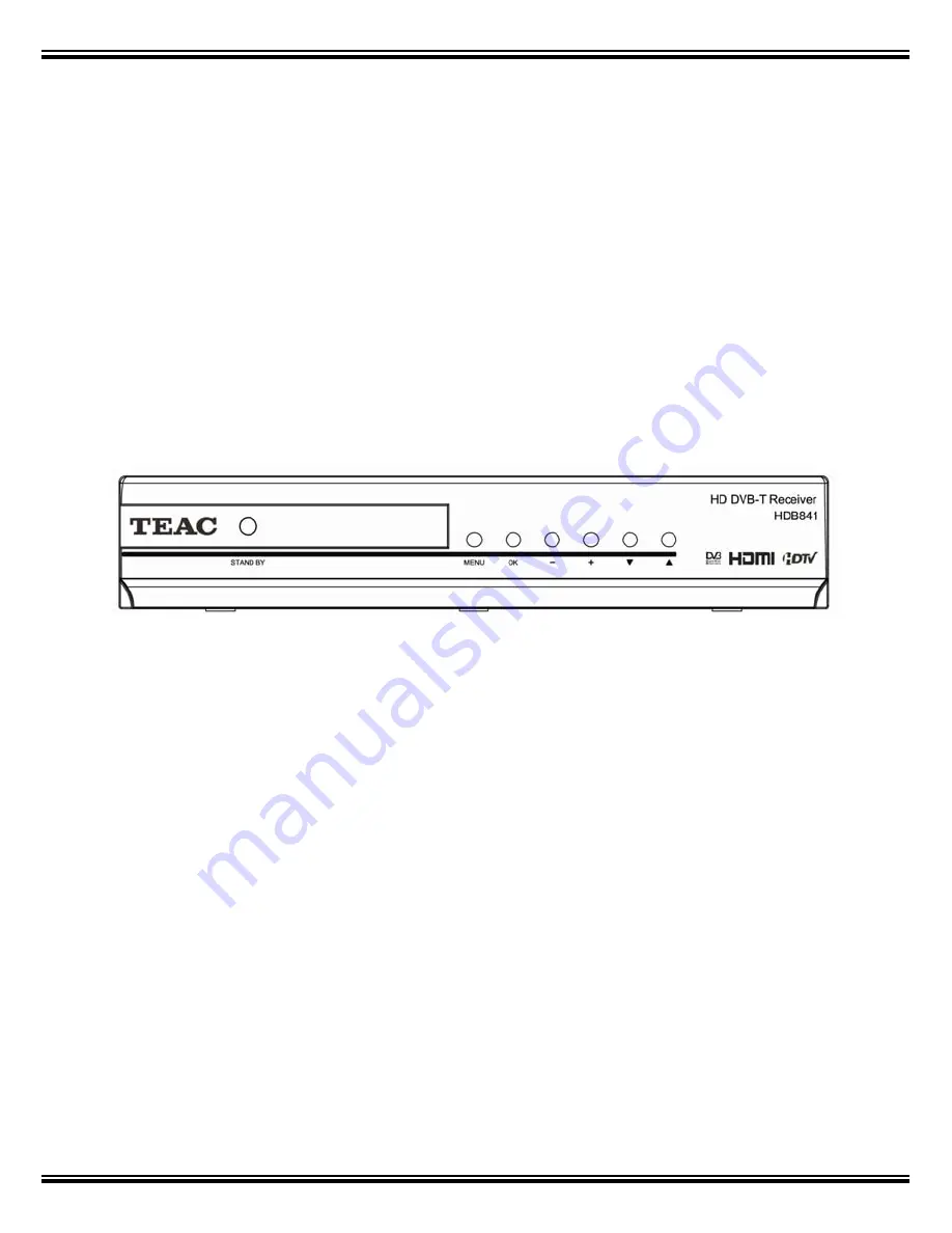 Teac HDB841 Скачать руководство пользователя страница 10