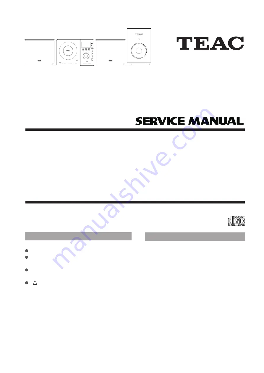 Teac MC-DX33 Service Manual Download Page 1