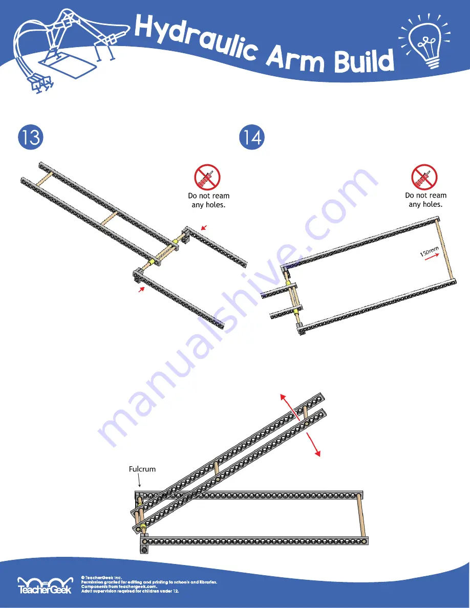 TeacherGeek Hydraulic Arm Manual Download Page 6