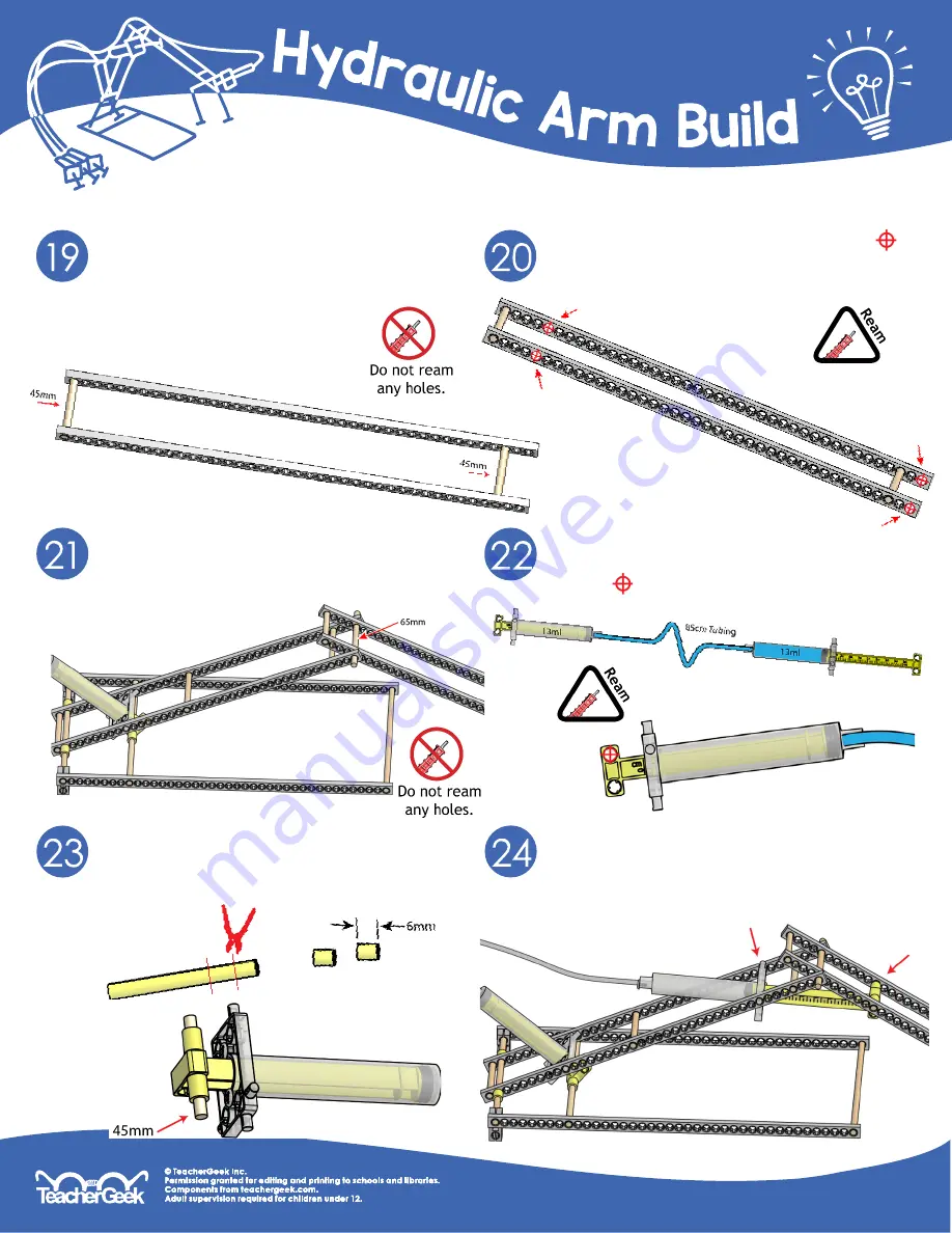 TeacherGeek Hydraulic Arm Скачать руководство пользователя страница 8