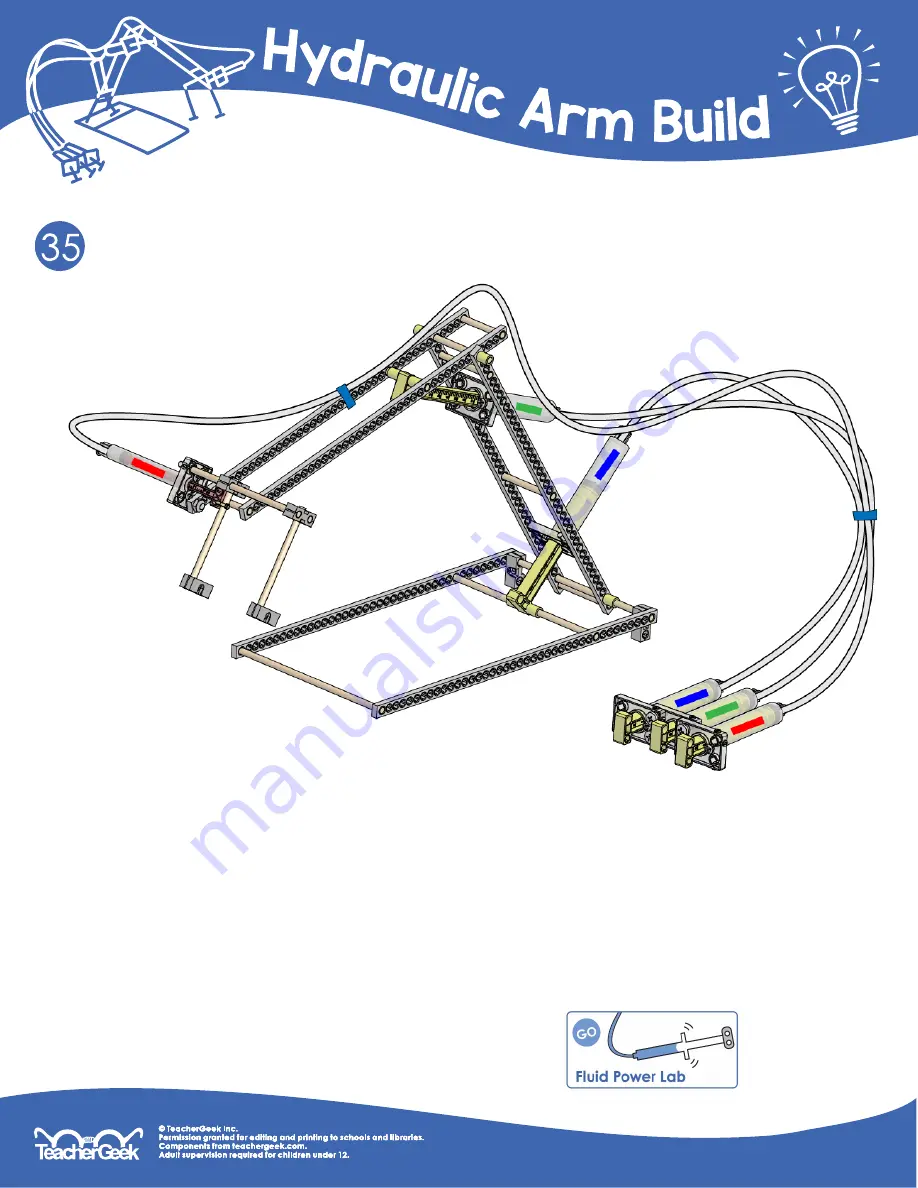 TeacherGeek Hydraulic Arm Скачать руководство пользователя страница 11