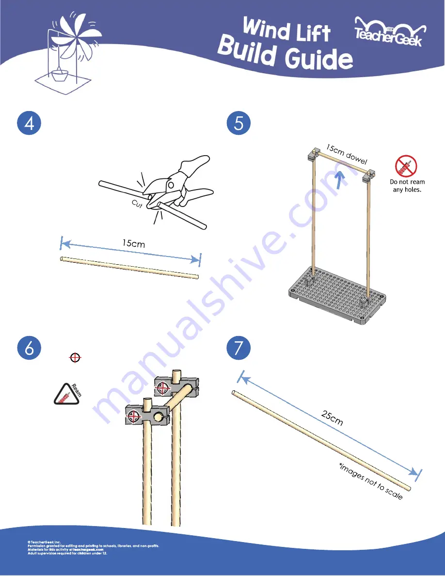 TeacherGeek Wind Lift Build Manual Download Page 5