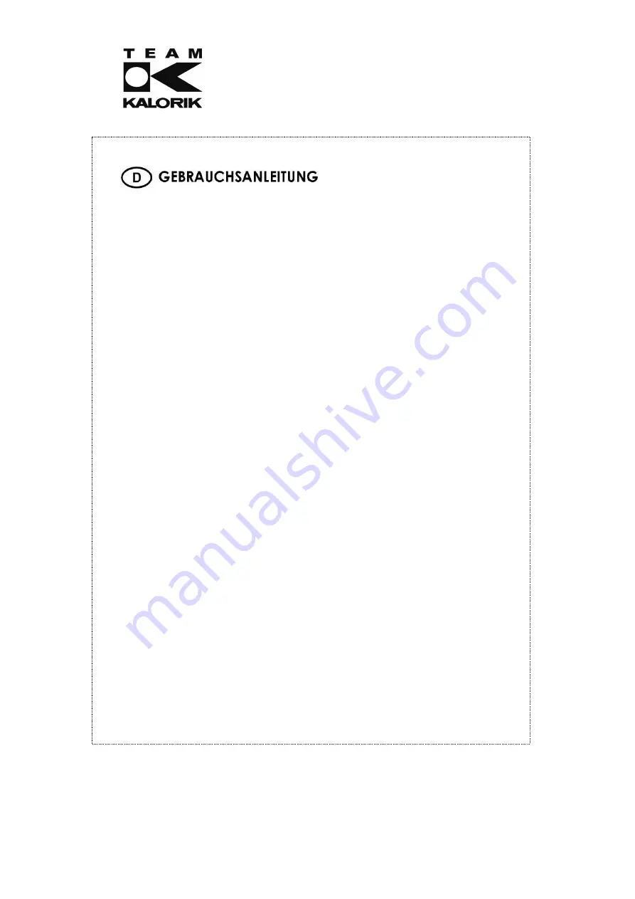 Team Kalorik SC MW 2500 DG Operating Instructions Manual Download Page 4