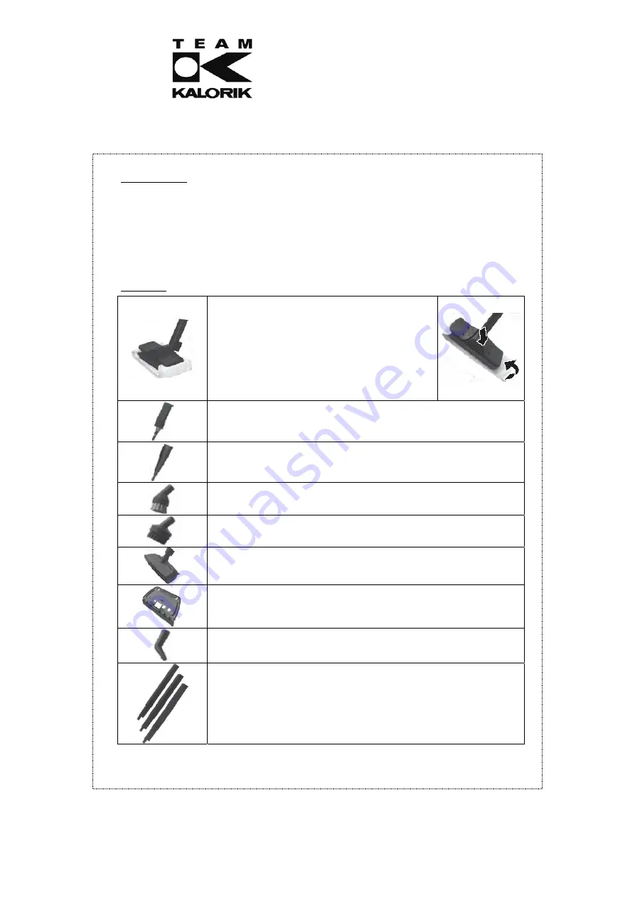 Team Kalorik TKG SFC 1001 Operating Instructions Manual Download Page 61