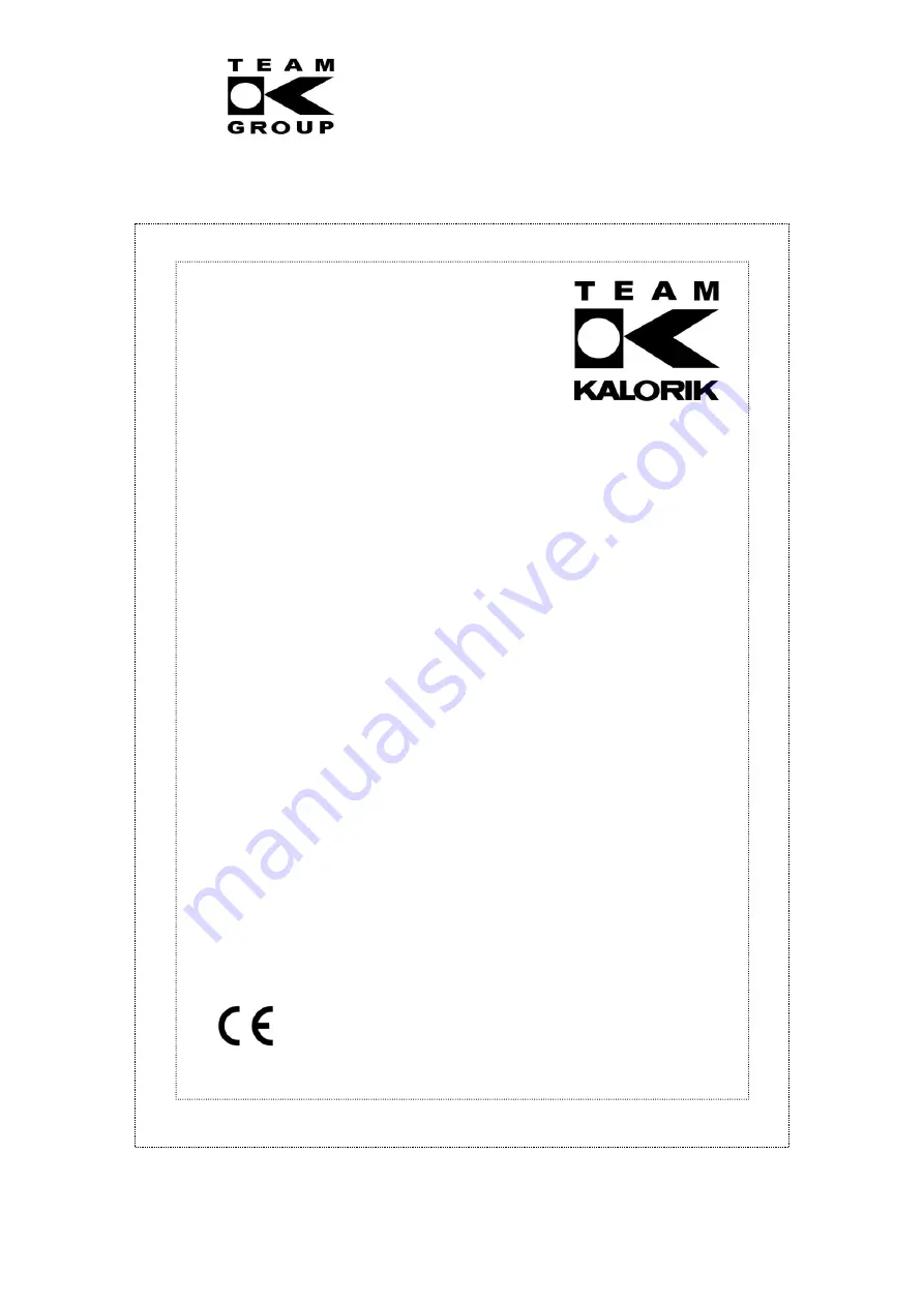 Team Kalorik TKG VC 1001 Operating Instructions Manual Download Page 1